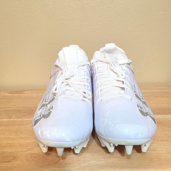 Under Armour Blur Smoke Suede 2.0 MC White Football Cleats 3027978-101 Men's 8.5 - Picture 2 of 7